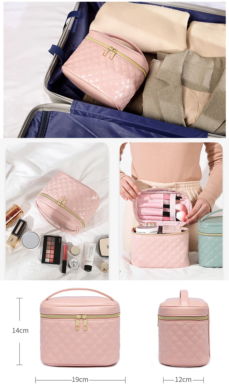 19 Yrs Professional Fashion Leather Travel Storage Jewelry Watch Vanity Makeup Train Cases Tool Manicure Make up Pencil Beauty Phone Bag Cosmetic Trolley Case