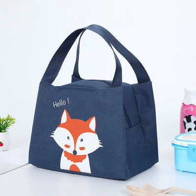 Fashion Cute Cartoon School Kids&Office Carry Waterproof Foil Thermal Insulated Lunch Cooler Bag