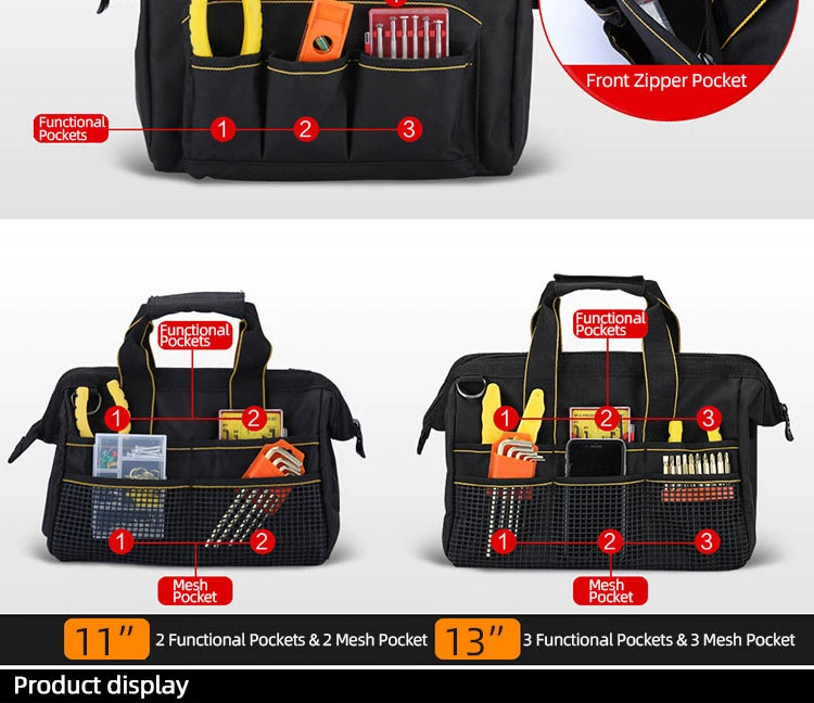 Customize Electrician Tool Kit Waterproof Shoulder Hardware Tool Bag