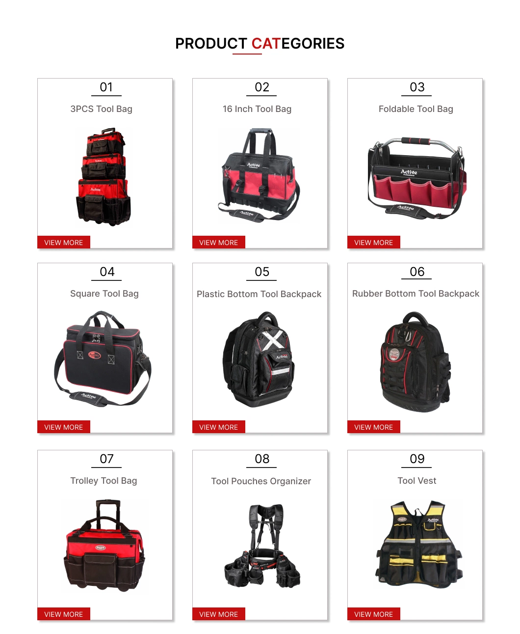 Hot Sale 12 Inch Popular Tool Bag for Tool Kits Tool Organizer Wholesale Tool Bag with Shoulder Strap