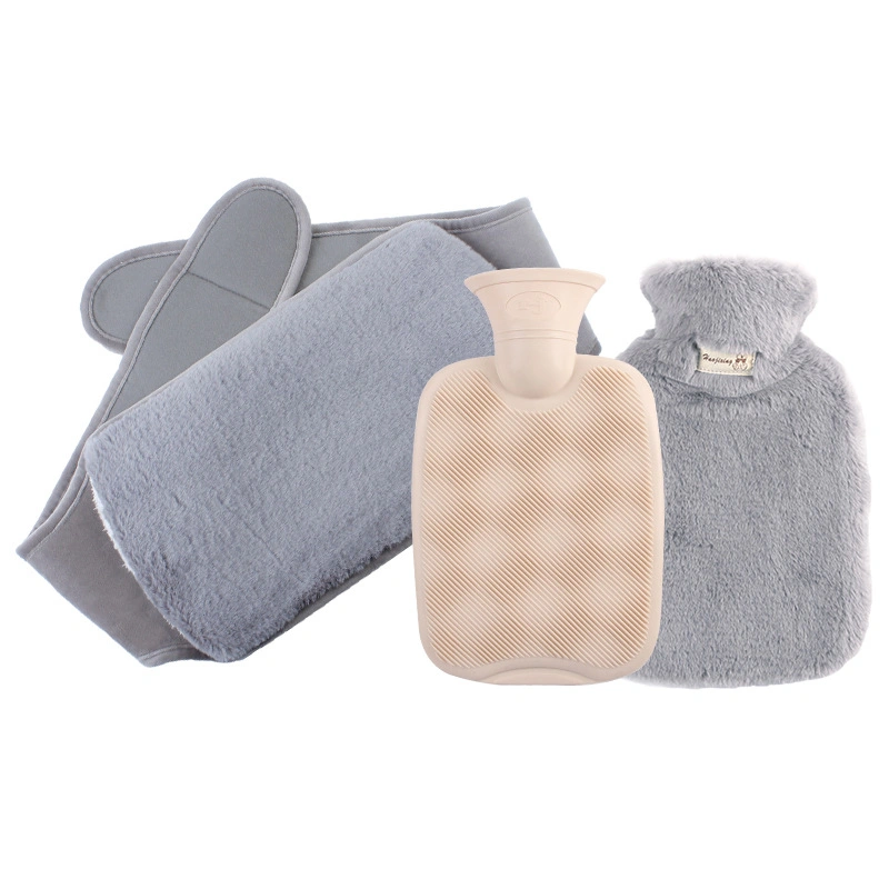 Thickened Plush Cloth Cover with Warm Hand PVC Filled Hot Water Bag