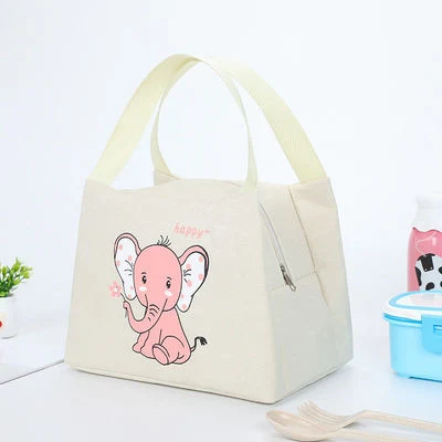 Fashion Cute Cartoon School Kids&Office Carry Waterproof Foil Thermal Insulated Lunch Cooler Bag