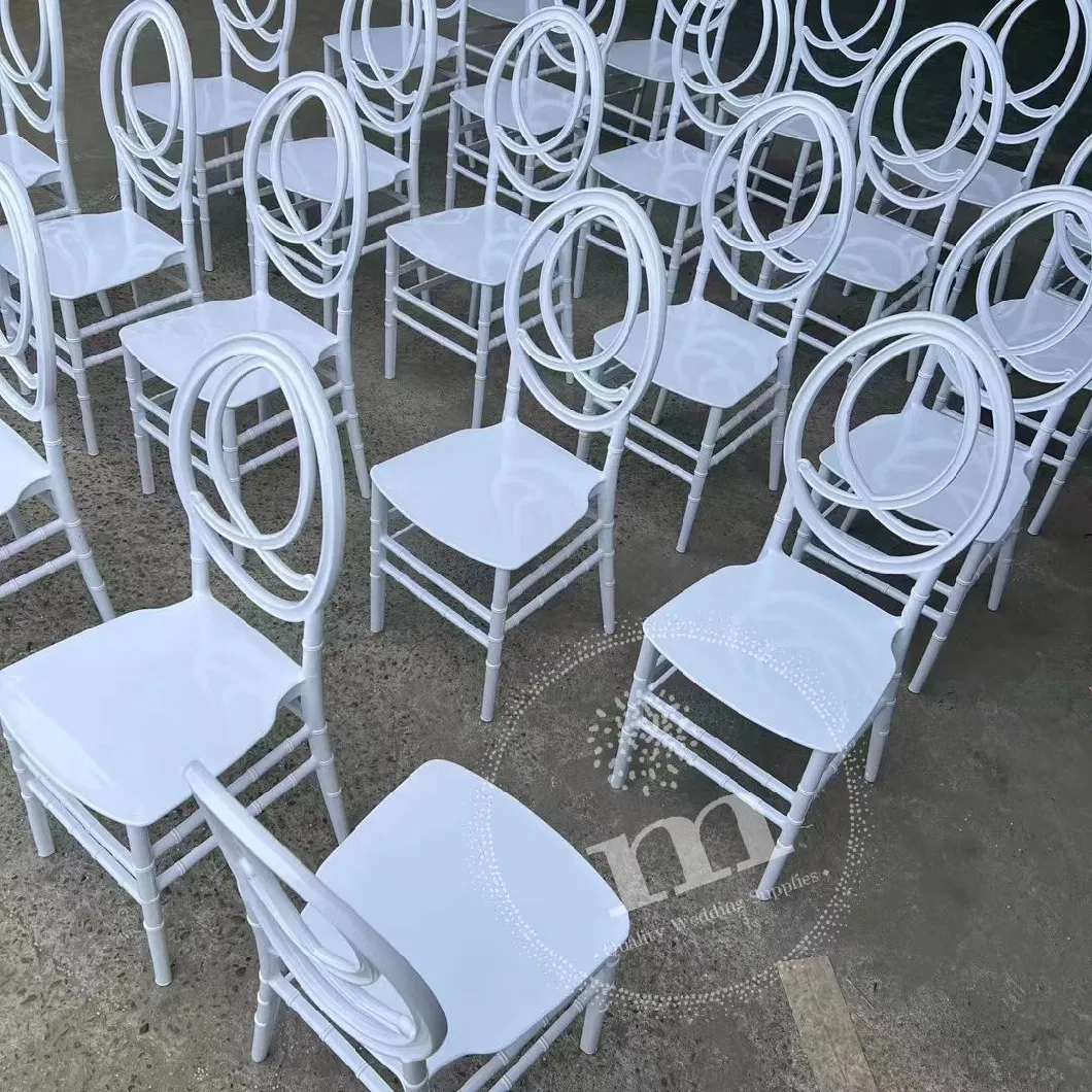 Stackable Plastic Tiffany Chair Silla White Party Wedding Hotel Dining Chiavari Chair