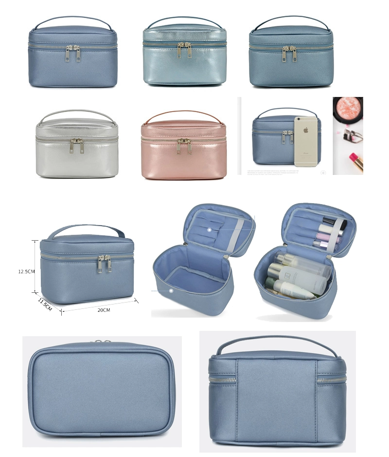 19 Yrs Professional Fashion Leather Travel Storage Jewelry Watch Vanity Makeup Train Cases Tool Manicure Make up Pencil Beauty Phone Bag Cosmetic Trolley Case