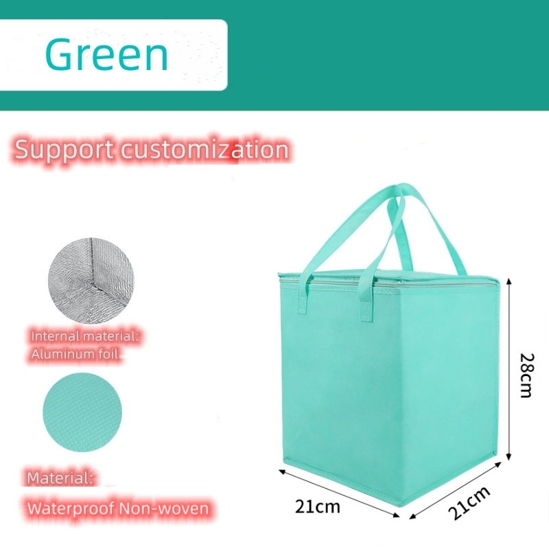 Customized Waterproof Lunch Takeaway Bag Thermal Tote Handbag Cake Cooler Bag