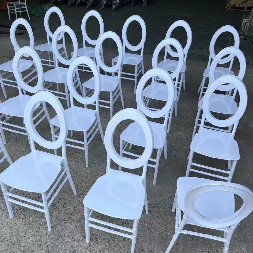 Stackable Plastic Tiffany Chair Silla White Party Wedding Hotel Dining Chiavari Chair