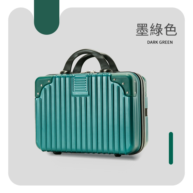 Factory Wholesale 14 Inch 12 Inch Portable Luggage with Hand Gift Small Mini Travel Code Box Cosmetic Storage Bag