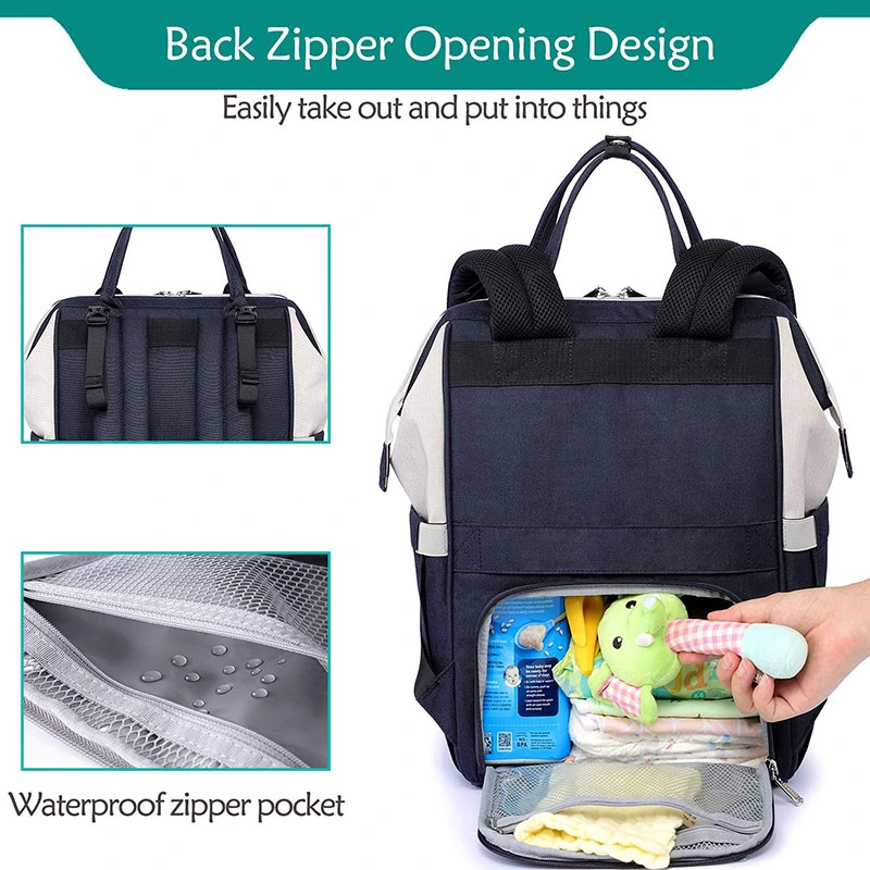 Diaper Bag Backpack Multifunction Large Mother Bag with Changing Mat