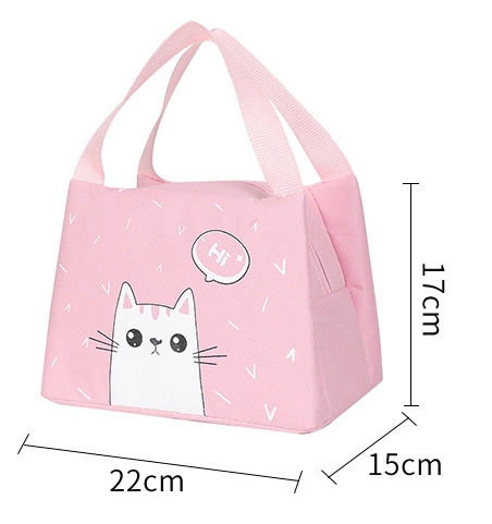 Fashion Cute Cartoon School Kids&Office Carry Waterproof Foil Thermal Insulated Lunch Cooler Bag