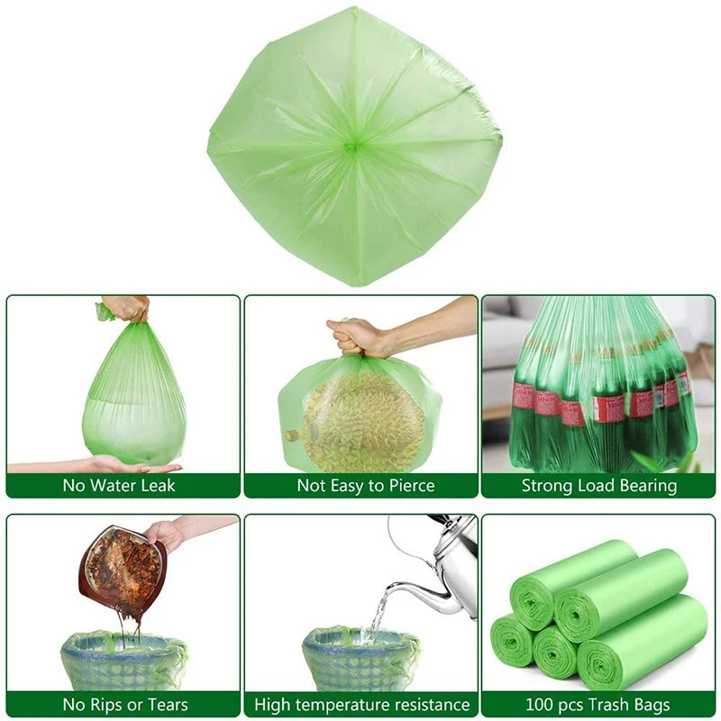 Custom Trash Bag Heavy Duty Biodegradable Garbage Bag Rubbish Packaging Bag Factory Price