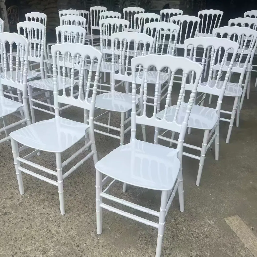 Stackable Plastic Tiffany Chair Silla White Party Wedding Hotel Dining Chiavari Chair