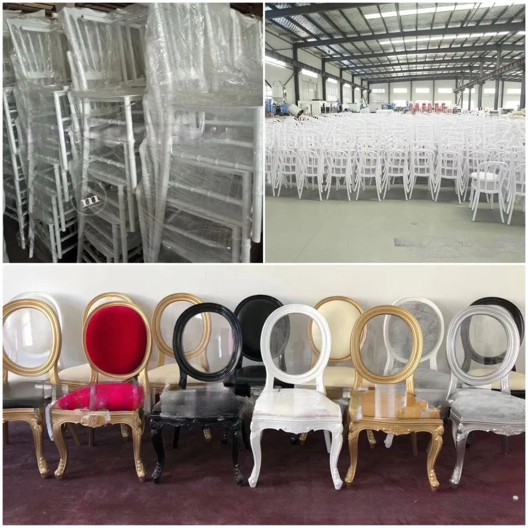 Stackable Plastic Tiffany Chair Silla White Party Wedding Hotel Dining Chiavari Chair