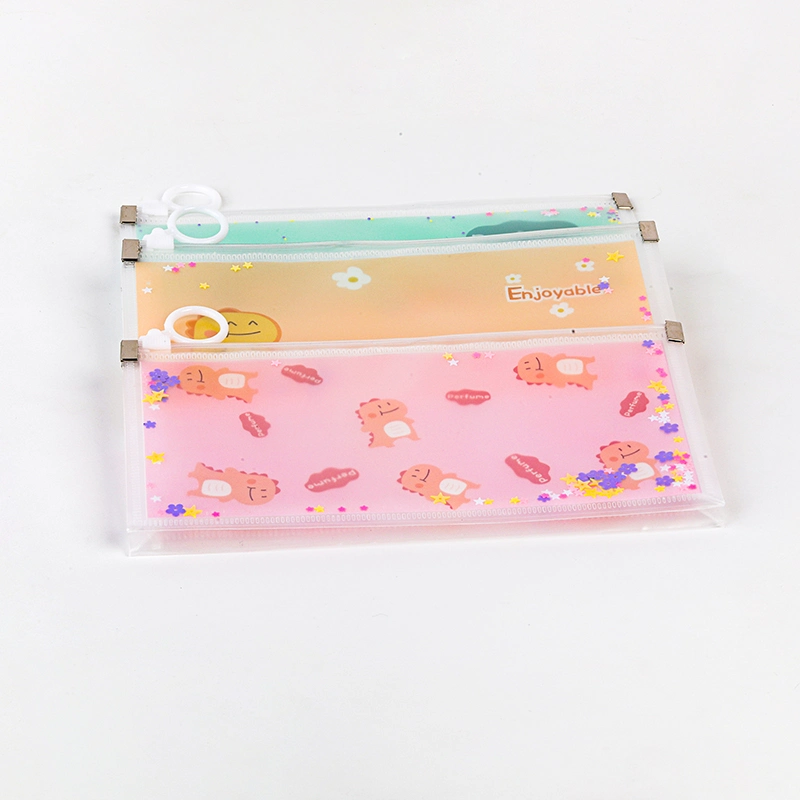 Zipper PVC Pouch Pencil Pouch Bulk Multicolor Cosmetics Bag Pencil Storage Pouch Multipurpose Toiletry Bag Travel Small Mesh Bag for Office School Travel