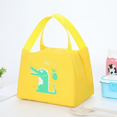 Fashion Cute Cartoon School Kids&Office Carry Waterproof Foil Thermal Insulated Lunch Cooler Bag