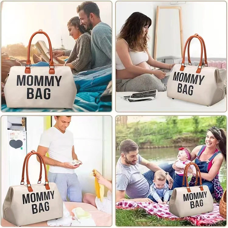 Wholesale Fashion Girls Tote Stylish Tote Diaper Bag Weekender Travel Large Capacity Mommy Bag