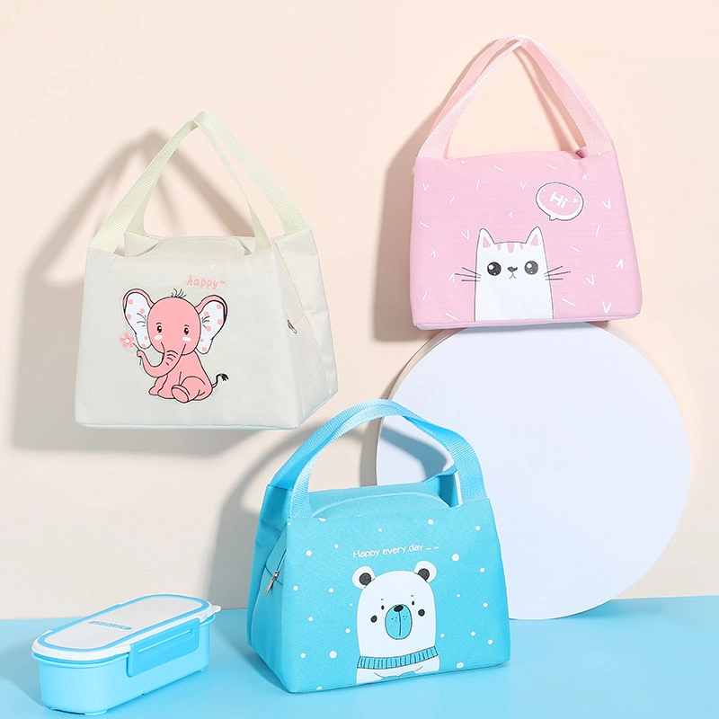 Fashion Cute Cartoon School Kids&Office Carry Waterproof Foil Thermal Insulated Lunch Cooler Bag