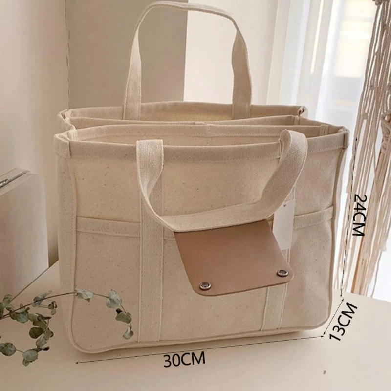 Stylish Tote Bag Backpack Canvas Tote Bag with Multi-Pocket Crossbody Bag Women&prime;s Stylish Shoulder Bag Tote Bag Mom Bag with Compartment Combination Travel