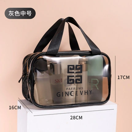 Customize Waterproof Clear Transparent Vinyl Plastic PVC EVA Zipper Pouch Makeup Toiletry Storage Purse Gift Skincare Packaging Travel Bath Washing Cosmetic Bag