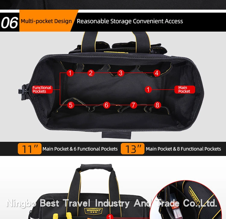 Customize Electrician Tool Kit Waterproof Shoulder Hardware Tool Bag