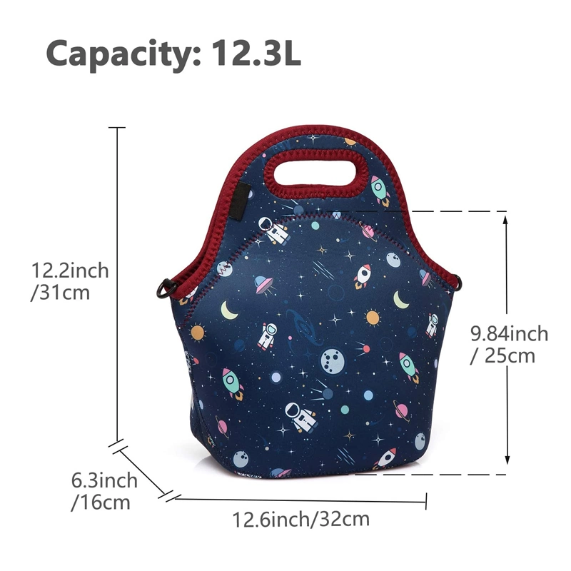 Best Washable Thermal Insulated School Kids Men Women Tote Bag Neoprene Lunch Bag