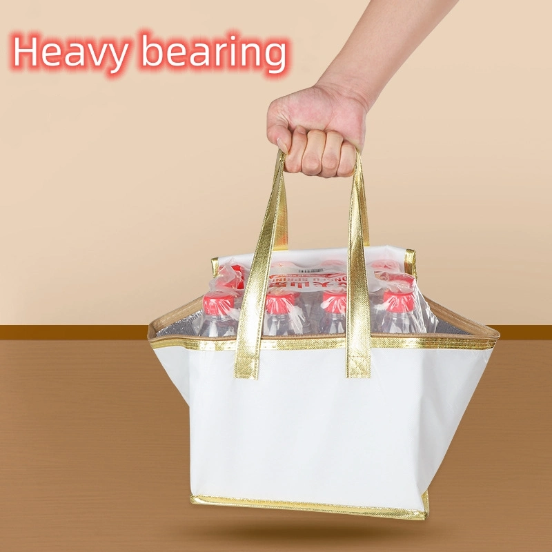 Customized Waterproof Lunch Takeaway Bag Thermal Tote Handbag Cake Cooler Bag