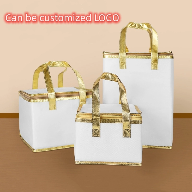 Customized Waterproof Lunch Takeaway Bag Thermal Tote Handbag Cake Cooler Bag