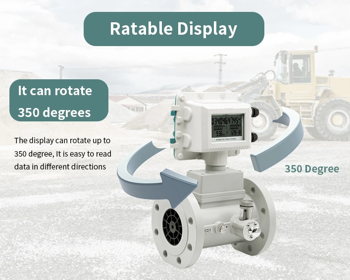 High Accuracy 1.0% Stainless Steel DN50 3.6V Battery DC24V 4-20mA Output Custody Transfer LPG Gas Turbine Flowmeter