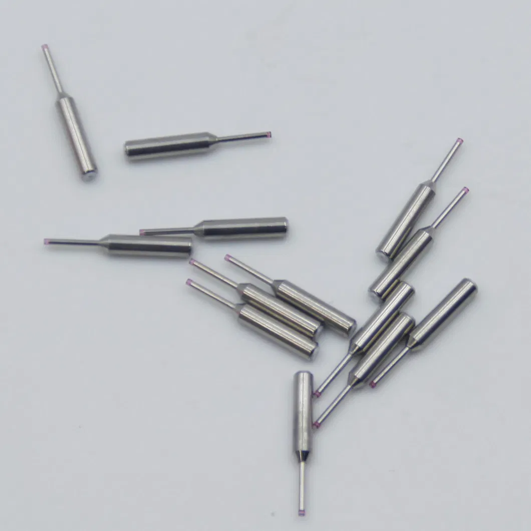 Precise Exit Radii Coil Winding Wire Guide Needles Ruby Tipped Nozzle