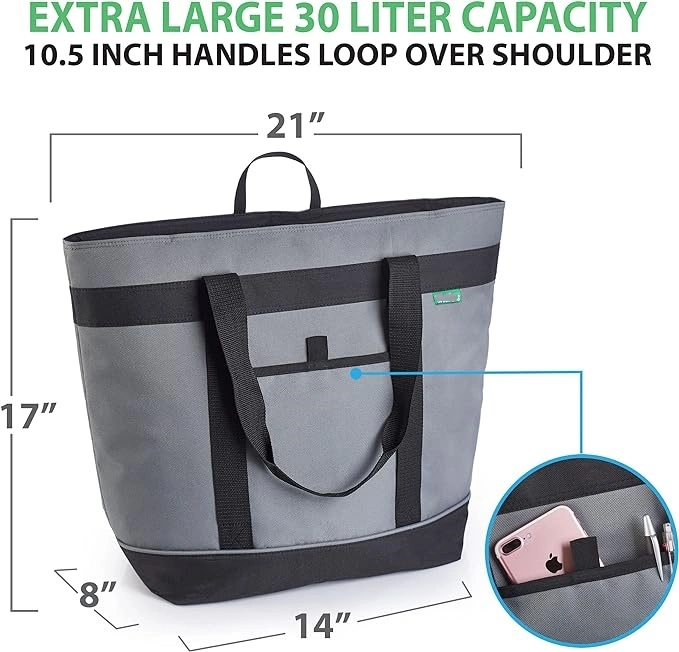 Promotion Polyester Hand Tote Shopping Recycled Cooler Bag