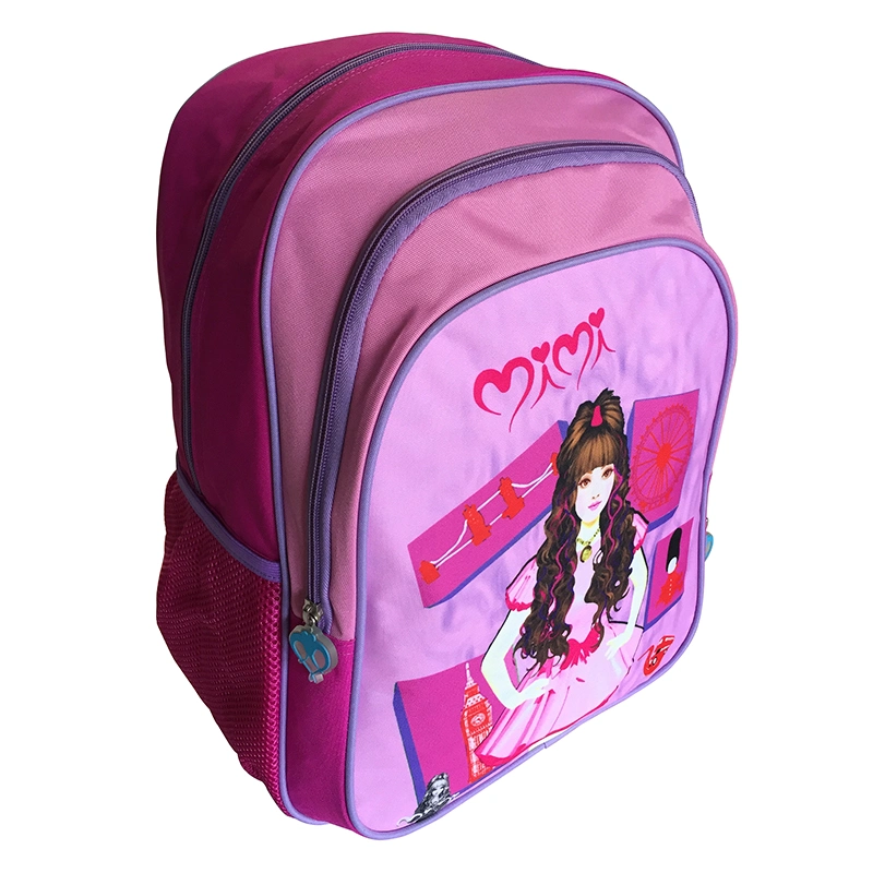 High Quality Child School Backpack Bag Custom Cartoon Student Bag for Girls