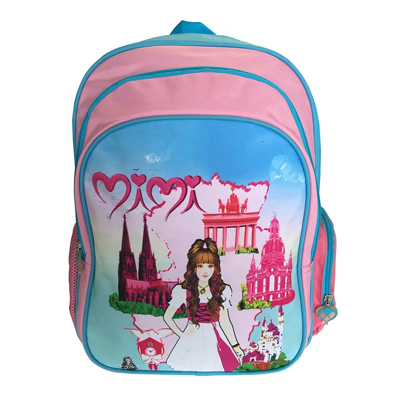 High Quality Child School Backpack Bag Custom Cartoon Student Bag for Girls