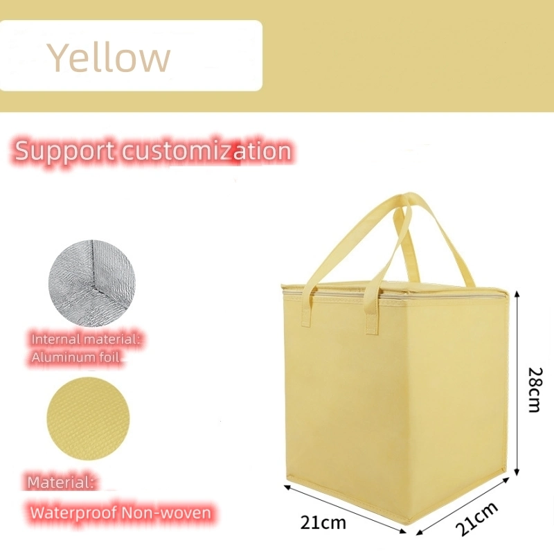 Customized Waterproof Lunch Takeaway Bag Thermal Tote Handbag Cake Cooler Bag