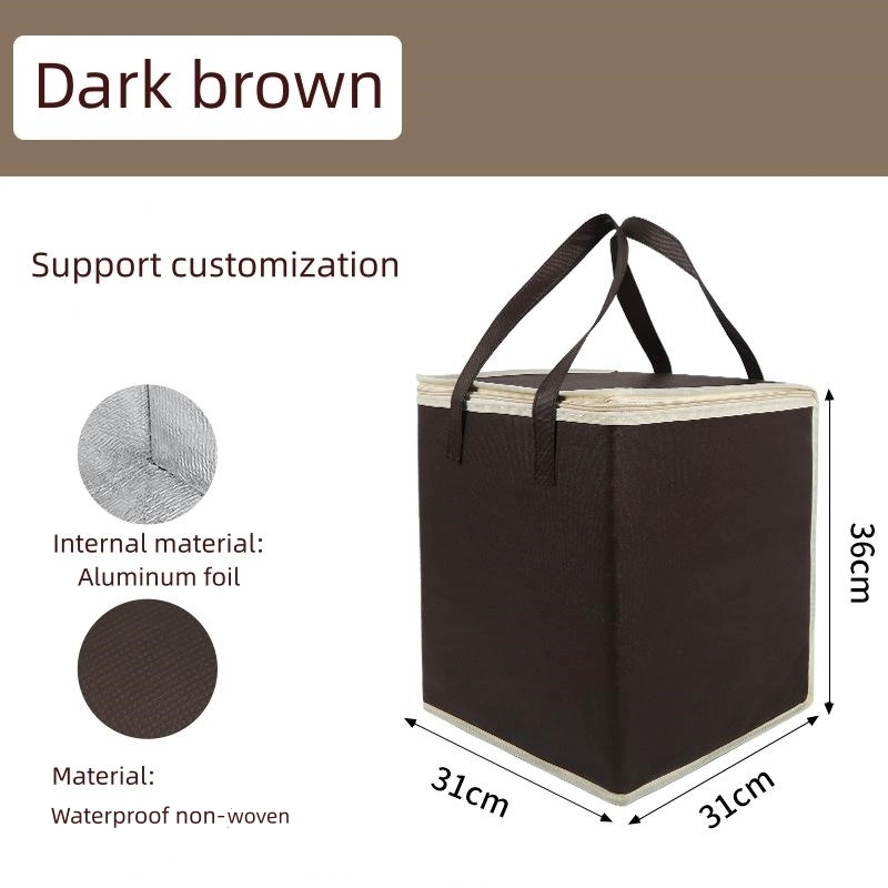 Customized Waterproof Lunch Takeaway Bag Thermal Tote Handbag Cake Cooler Bag