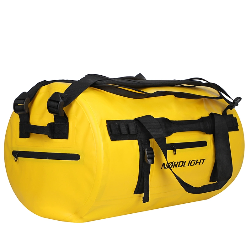 Sport Gym Bag 3 Carrying Ways Yellow 90L 60L 30L Large Weekender Travel Waterproof Duffel Bag with Backpack Straps