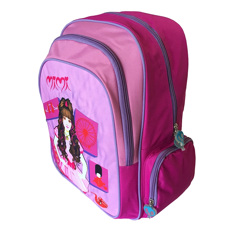 High Quality Child School Backpack Bag Custom Cartoon Student Bag for Girls