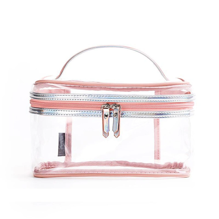 Hot Selling Transparent Waterproof Women Large Capacity Travel Cosmetics Storage Bag