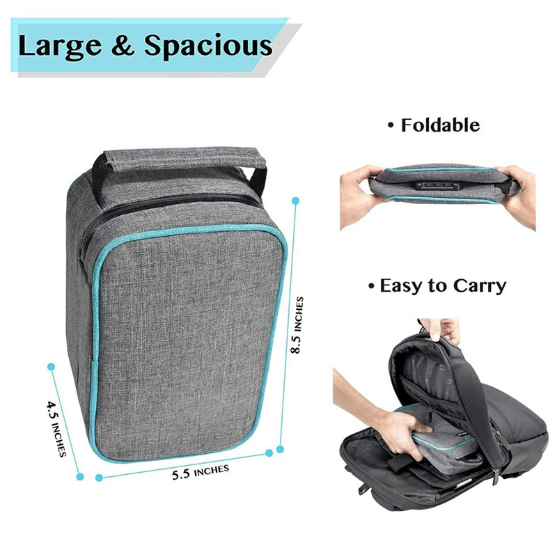 Medical Carbon Weed Stash Smell Proof Bag with Combination Lock