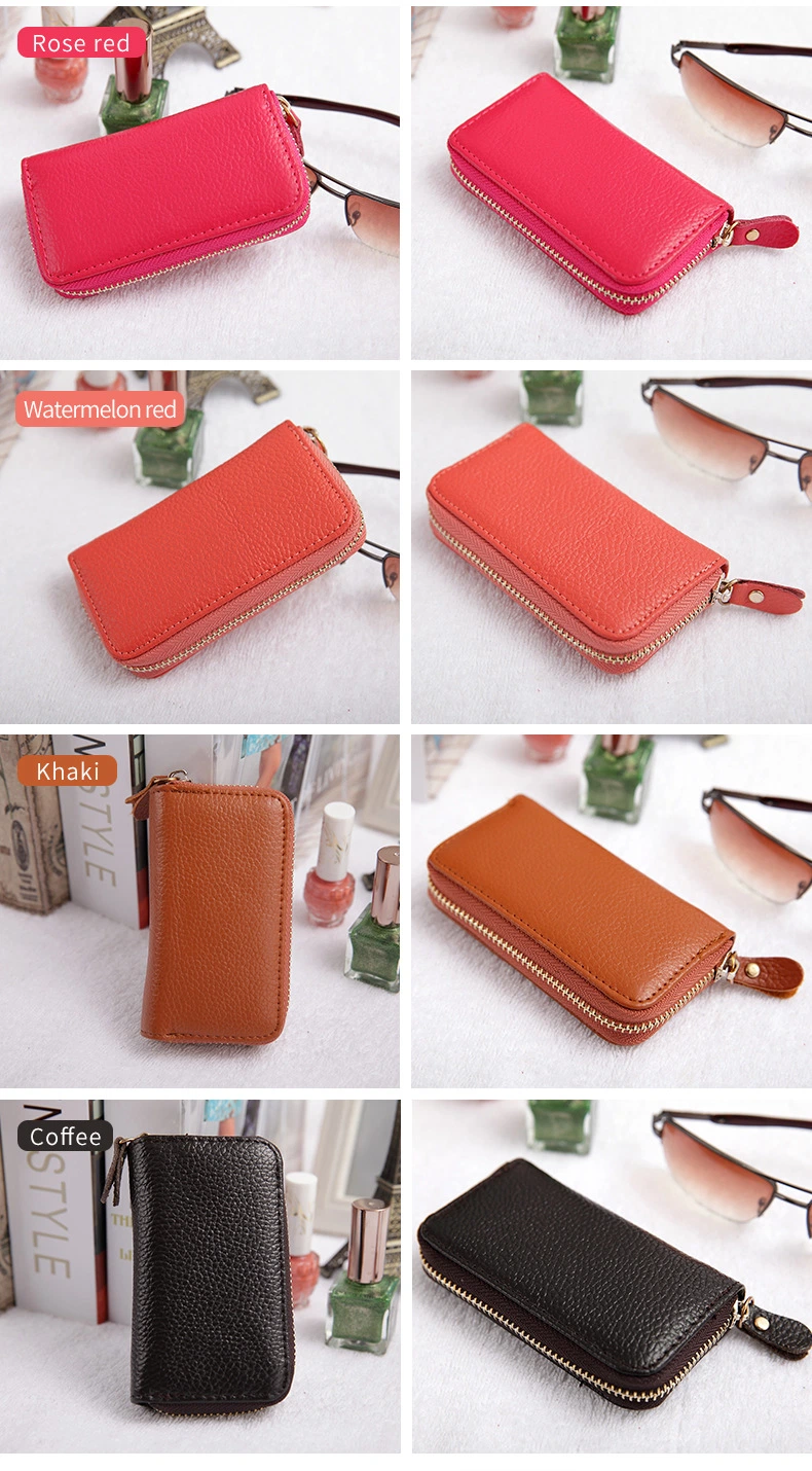 Creative Vintage Fashion Key Chains Men Women Accessories Mini Protective Shell Genuine Leather Car Key Case