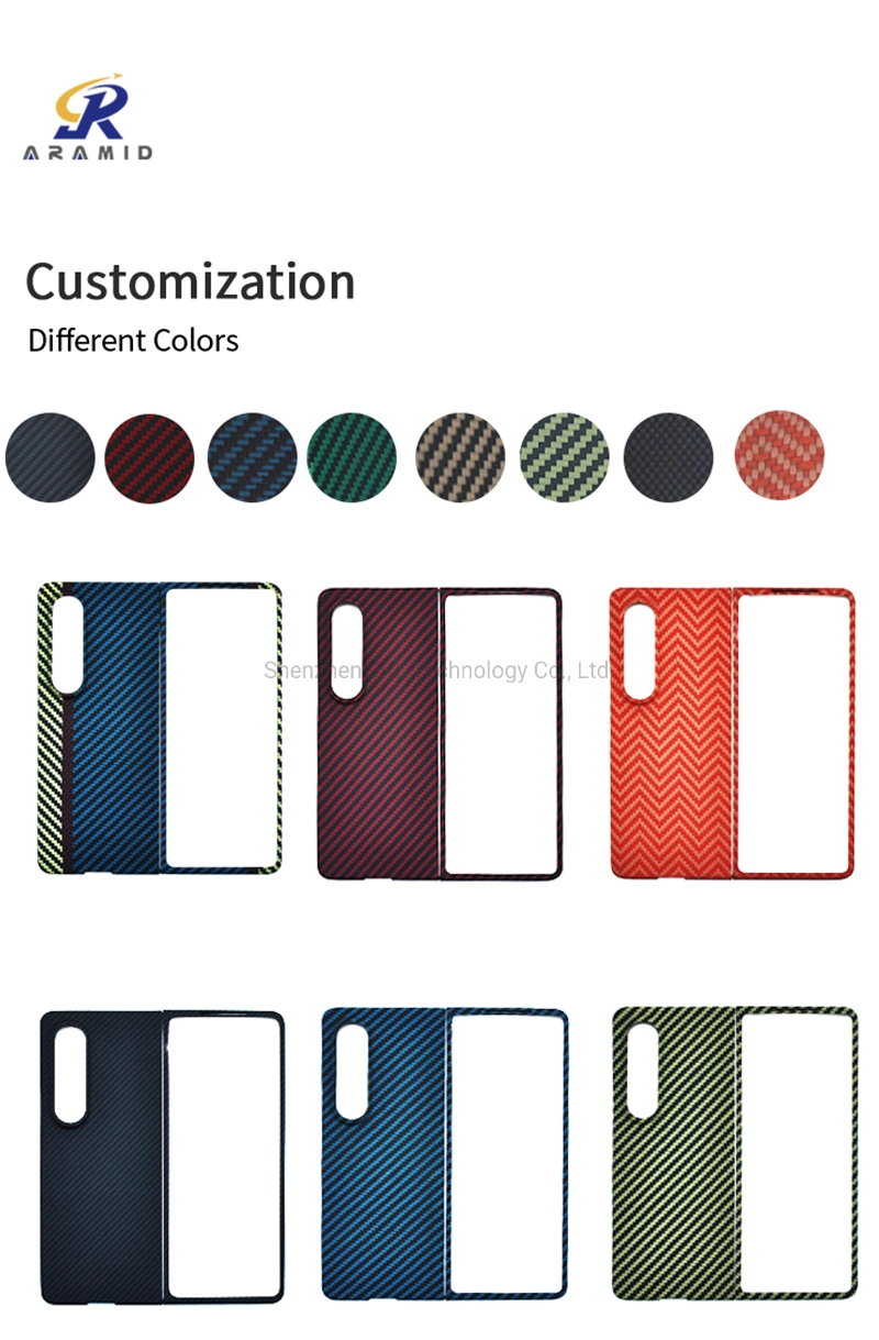 Cell Phone Accessories for iPhone Case Aramid Kevlar Carbon Fiber Case for Samsung Fold 4