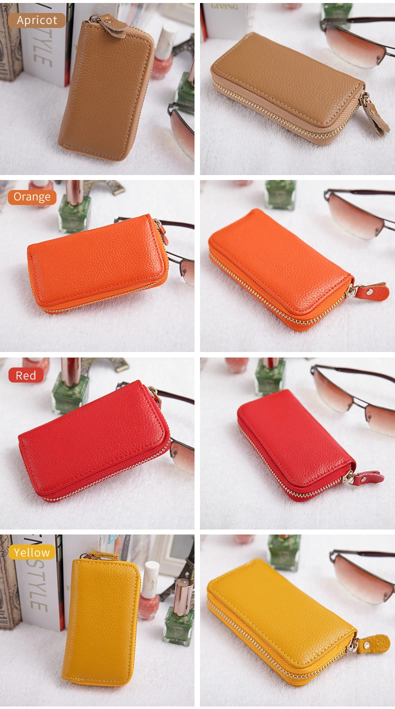 Creative Vintage Fashion Key Chains Men Women Accessories Mini Protective Shell Genuine Leather Car Key Case