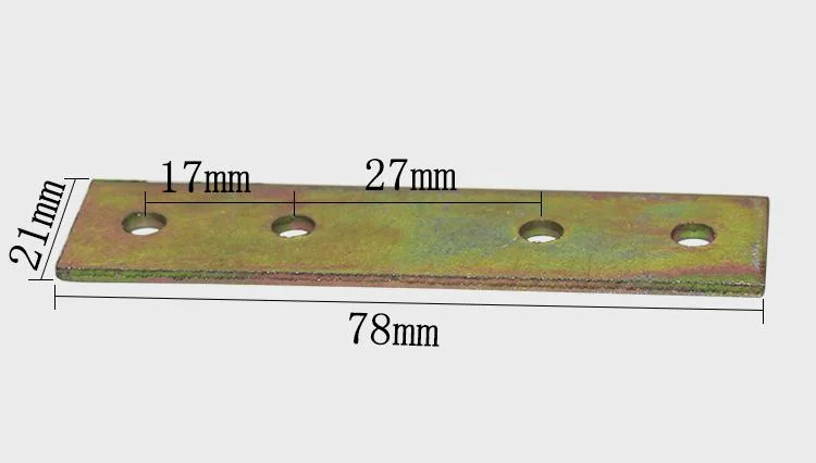 L Connector Seismic Accessories C-Shaped Steel Photovoltaic Bracket Plane Straight Plate Three-Hole Connector L-Type Connection Piece