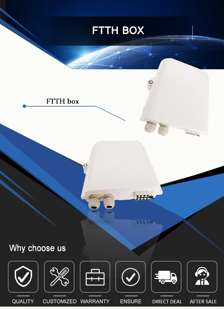 1X8 Fiber Optical Distribution Box 8 Core FTTH Terminal Box 8 F Caixa CTO Box