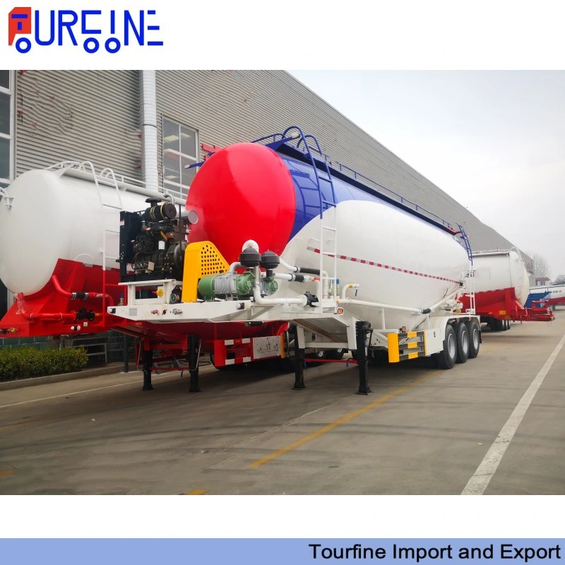 35cbm, 40cbm 50cbm 45cbm 3 Axle Fly Ash Flour Powder Bulk Cement Tank Semi Trailer for Sale