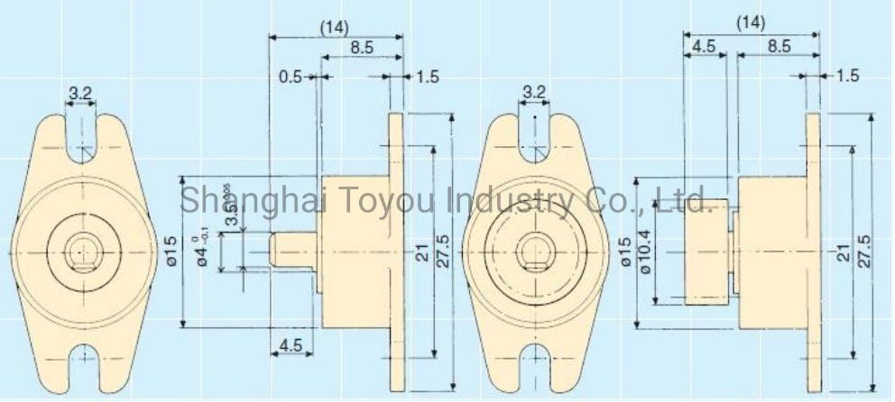 Plastic Rotary Damper Silicone Oil Soft Close Gear Damper in The Lids of Glvebox, Armrest