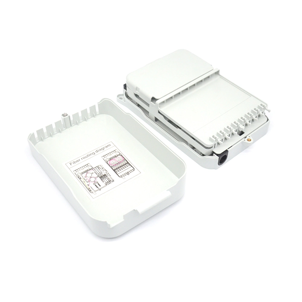 FTTH 8 Core Splitter Fiber Optic Distribution Rosette Box Access Terminal Box