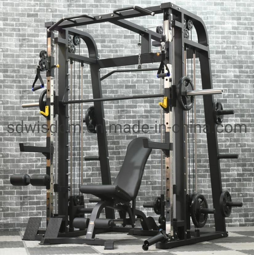 F9019 Commercial Gym Fitness Equipment Cable Multi Functional Trainer Home Gym Smith Machine Squat Rack /Power Rack