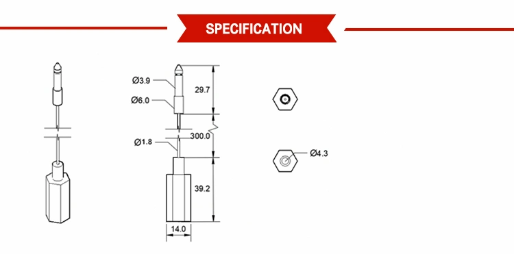 Metal Wire Tightening Type Cable Ties Steel Wire Container Security Seals