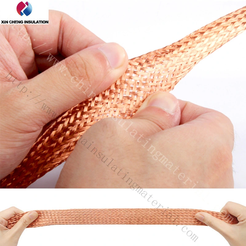 Copper Braided Wire Single Layer Tinned Copper Conductive Tape Ground Wire