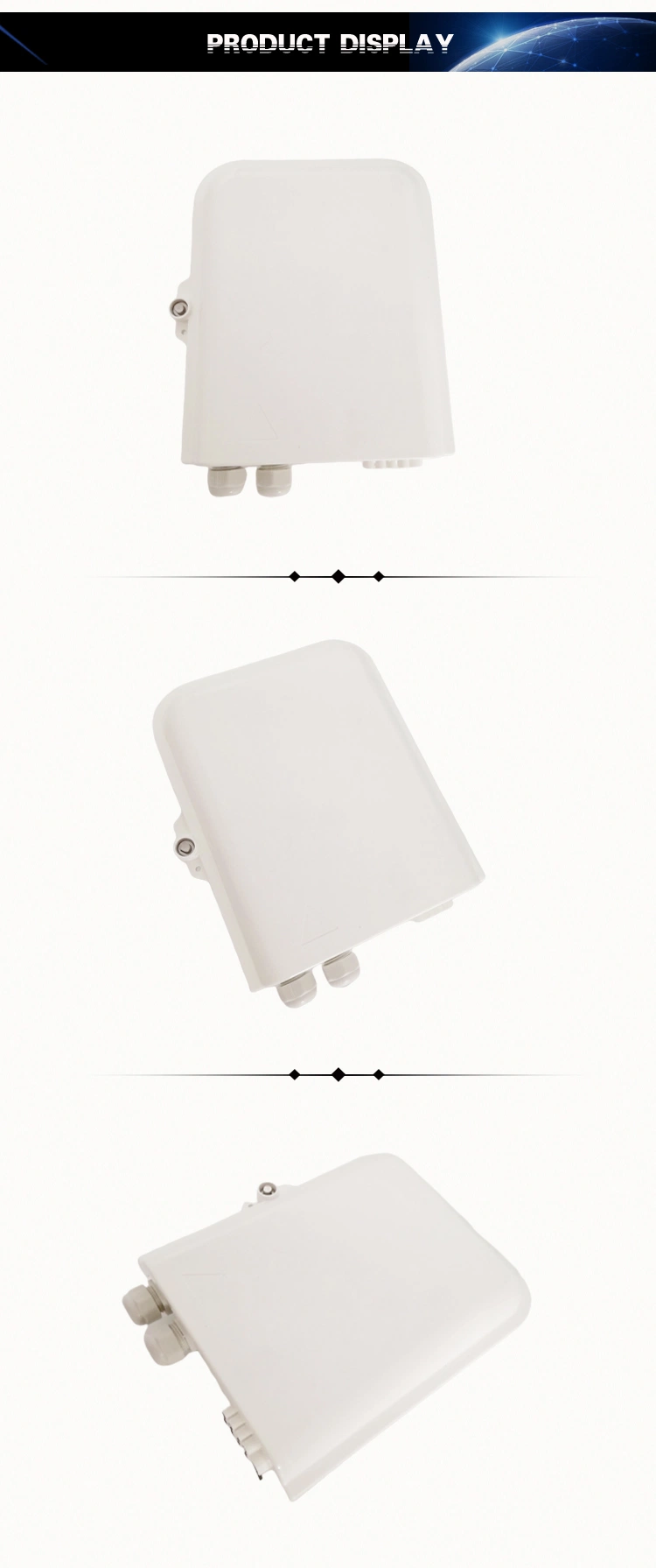 1X8 Fiber Optical Distribution Box 8 Core FTTH Terminal Box 8 F Caixa CTO Box