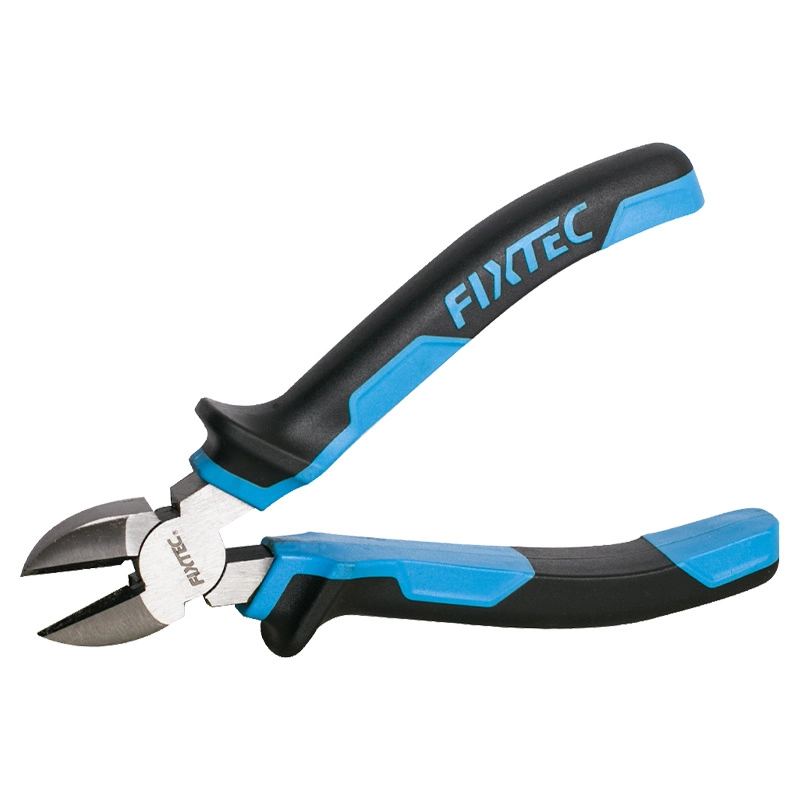 Fixtec Diagonal Cutting 6&prime;&prime; 7&prime;&prime; Multi-Purpose Pliers with Angled Head High-Leverage Design and Short Jaw